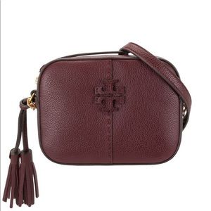 Tory Burch McGraw Camera Bag Claret